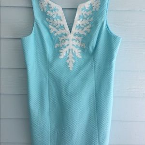 NWT Lilly Pulitzer Gabby Shift Dress Aqua